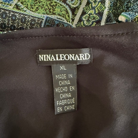 VTG Y2K Boho Dress XL Green Blue Patchwork Handkerchief Hem Flowy Light Fairy - Picture 4 of 13